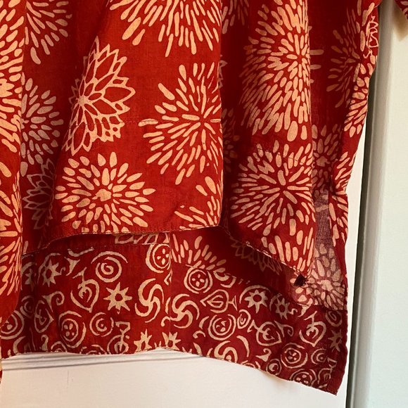 Indian cotton top, block printed in India, size M - Picture 2 of 5